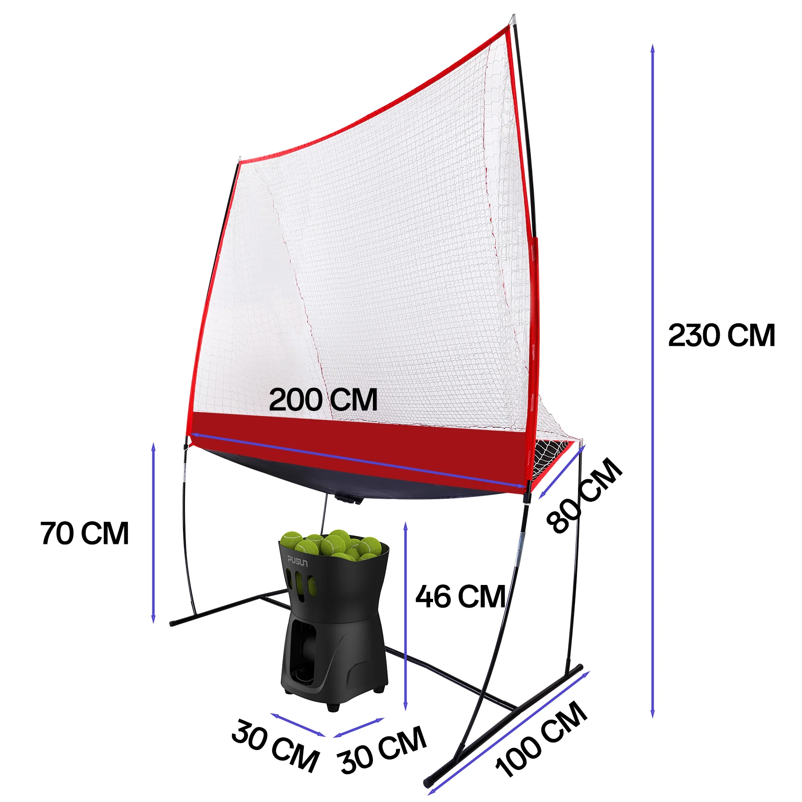 PUSUN Tennis Trainer Kit PT-Mini Pro